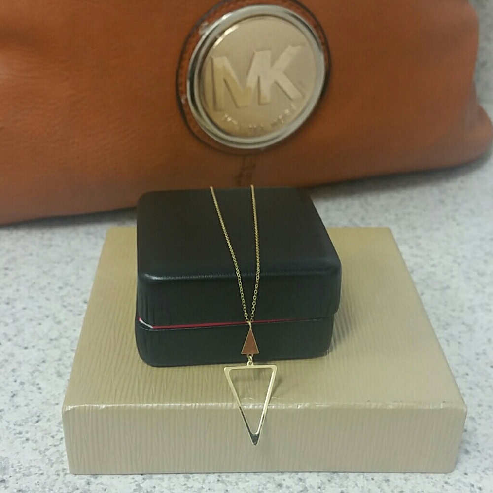 10k. Yellow gold Geometrical Necklace